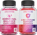 Atlantis Nutrition 60 Hormonal Balance for Women Gummies + 8-in-1 Immune Support 60 Gummies 2