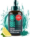 Liquid Chlorophyll Drops with Spirulina for Water - Full Strength Energy, Wellness, Immune Support Supplement - 50mg Chlorophyll Liquid, 12.5mg Spirulina - Lemon Flavor Detox Drink - 2oz, 118 Servings 2