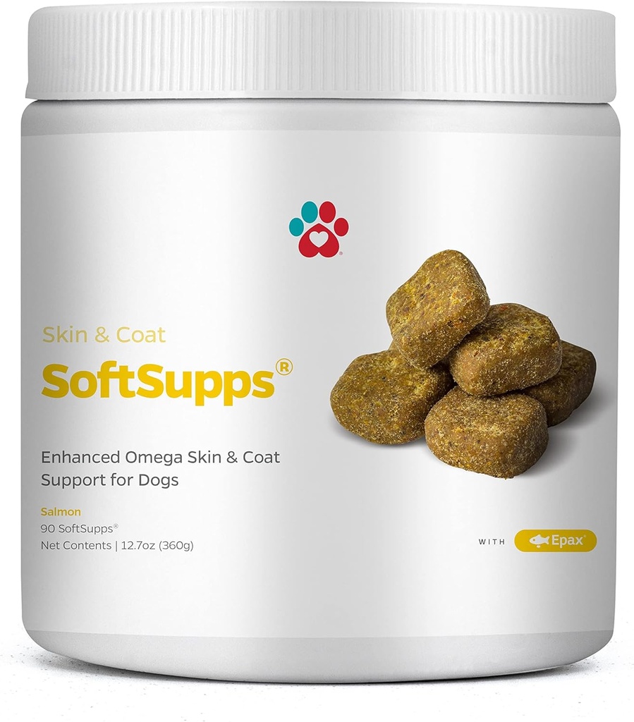 Pet Parents® Skin & Coat SoftSupps® Dog Skin and Coat Supplement with Omega 3 Fish Oil for Dogs, Vitamin E for Dogs, and Biotin for Dogs for Dog Itch Relief, Dog Skin Care, 90ct Skin Vitamins for Dogs 2