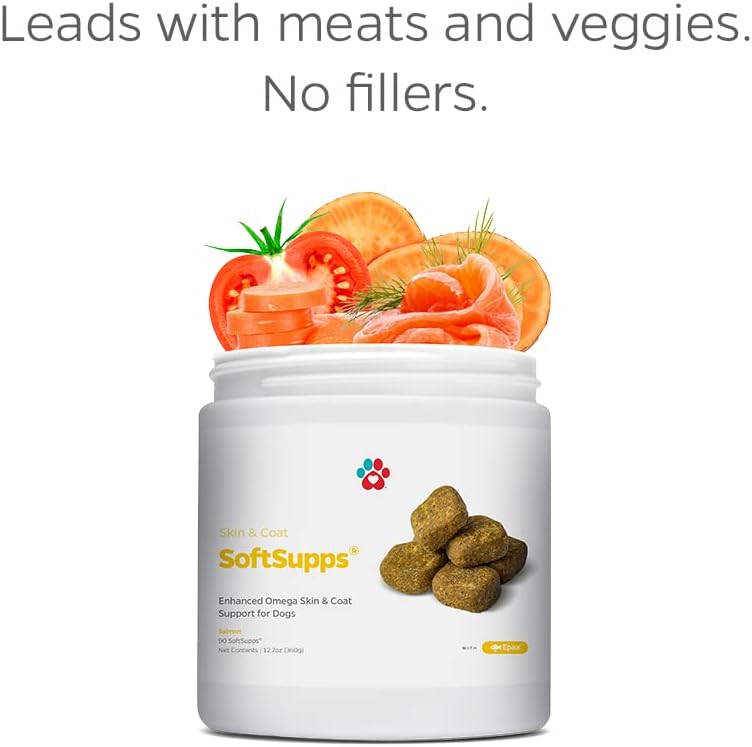 Pet Parents® Skin & Coat SoftSupps® Dog Skin and Coat Supplement with Omega 3 Fish Oil for Dogs, Vitamin E for Dogs, and Biotin for Dogs for Dog Itch Relief, Dog Skin Care, 90ct Skin Vitamins for Dogs 5