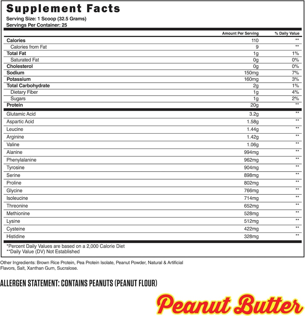 Steel Supplements Veg-PRO | Vegan Protein Powder, Peanut Butter | 25 Servings (1.65lbs) | Protein Powder with BCAA Amino Acid | Gluten Free | Non Dairy | Low Carb Formula | Artficial Flavoring 3