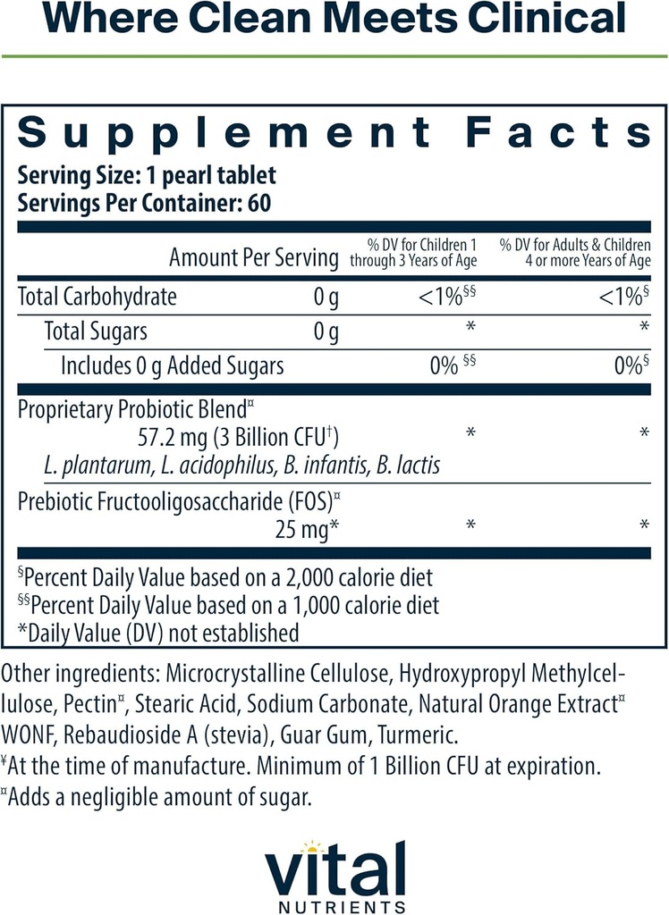 Hyperbiotics Vital Nutrients Pro Kids Probiotic | Allergen-Free Toddler Probiotics for Kids | Targeted Immune, Gut, and Digestive Health | Sugar-Free Orange Flavor | 60 Chewable Tablets 3