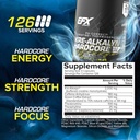 EFX Sports Kre-Alkalyn Hardcore | Thermogenic pH Correct Creatine Monohydrate Pill Supplement | Energy & Strength Pre Workout | 126 Servings, 380 Capsules 4