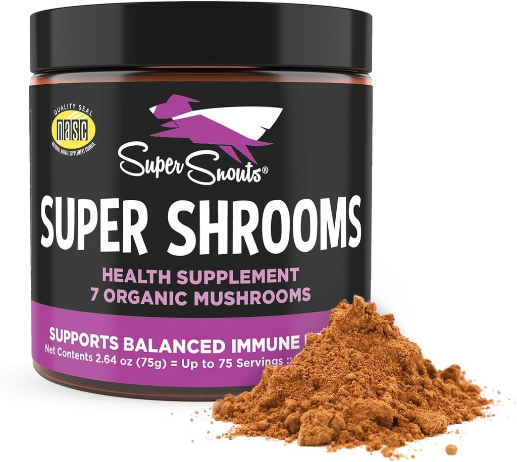 Super Snouts Lion's Roar Lion's Mane Mushroom Supplement for Dogs and Cats, 2.64oz - Made in USA Organic Lions Mane for Cognitive Function and Brain Health 3