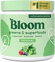 Bloom Nutrition Superfood Greens Powder, Digestive Enzymes with Probiotics and Prebiotics, Gut Health, Bloating Relief for Women, Chlorella, Green Juice Mix with Beet Root Powder, 30 SVG, Original 2