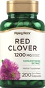 Piping Rock Red Clover 1200mg | 200 Capsules | Herbal Supplement | Blossom Extract | Non-GMO, Gluten Free 2