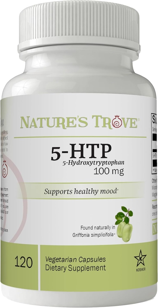 Nature's Trove 5-HTP 100mg 120 Vegetarian Capsules 2