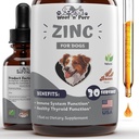 Zinc for Dogs - Dog Zinc Supplement - Helps to Support Healthy Skin, Coat, Immune Health & More - Dog Zinc - Dog Skin and Coat Supplement - Skin and Coat Supplement for Dogs - 1 fl oz - Bacon Flavor 2