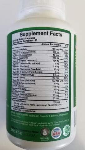 Supplement; 1 Month Supply. MMF Maximum Micronutrient Formula (Capsule in Bottle) 5