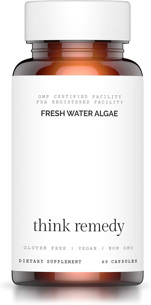 Fresh Water Algae Capsules - Chlorella Spirulina Pills for Detoxification - Potent Chlorophyll - Organic Powder Supplement - 60 Capsules - Optimal 50/50 Blend 4