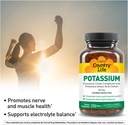 Country Life Potassium 99 mg Tablets - Chelated for Enhanced Absorption, Supports Neuromuscular Function & Electrolyte Balance, Certified Gluten Free, Vegan, Kosher, 250 Tablets 4