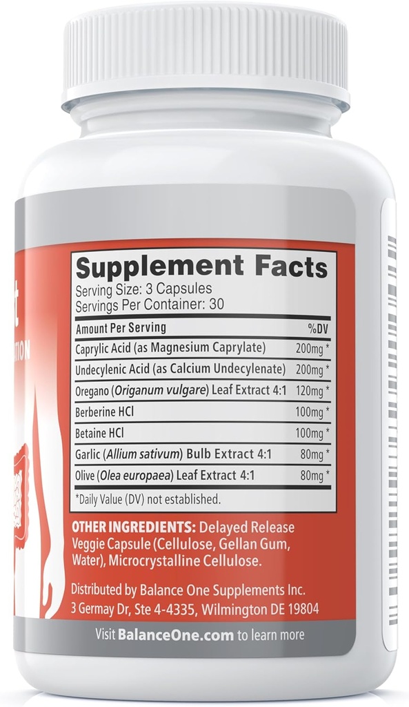 Balance ONE 4-in-1 Bundle | Probiotic, CandAssist, Liver One, SerraDefend | 15 Billion Probiotic | Natural Cleanse with Caprylic Acid | Liver Support with Milk Thistle | Systemic Enzyme Blend 5