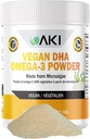 AKI Omega 3 DHA Micro Algae Powder Supplements - Plant-Based Keto Vitamin for Inflammation - Alternative to Fish or Krill Oil - Vegan & GMO-Free (1.94oz/55g) 2