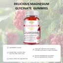 Magnesium Glycinate Gummies 600mg : Sugar-free Gummy Bears With Magnesium, Vitamin D, B6, and CoQ10 for Calm Support & Sleep for Adults & Kids,L-Threonate Multivitamin,Raspberry Flavor 60Count 6