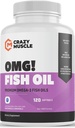Premium Omega-3 Fish Oil from Pure Anchovies, 120 Softgels - Potent 1000mg Omega-3, Burpless Formula - Supports Brain and Heart Health - Non-GMO with 250% More EPA & DHA - 120 Servings 2