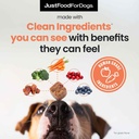 JustFoodForDogs 10-in-1 Multifunctional Supplement Chews for Dogs, Superfood Blend, Glucosamine, Omega-3 Fatty Acids, Skin Health, Joint Health, Probiotics, Plant-Based, Human Grade - 45 Count 4