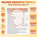 Calcium Magnesium Supplement Gummies for Adults: Calcium Citrate 600 mg with Vitamin D3 & K2 for Women Men - Supports B0ne Strength, Better Zzz, Muscles, Energy & Immune (120 Count) 3