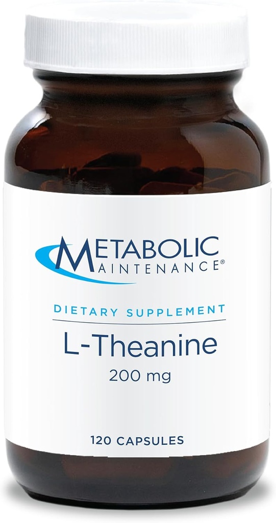 Metabolic Maintenance L-Theanine - 200mg Suntheanine Vegan Amino Acid Supplement - Support Mood, Focus + Reduced Stress Response (120 Capsules) 2