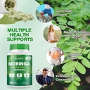 Moringa Capsules | 800mg Pure Moringa Powder Capsules – Supports Energy, Skin & Gut Health, Immune System – Green Superfood with Vitamins & Amino Acids (90 Caps) 5