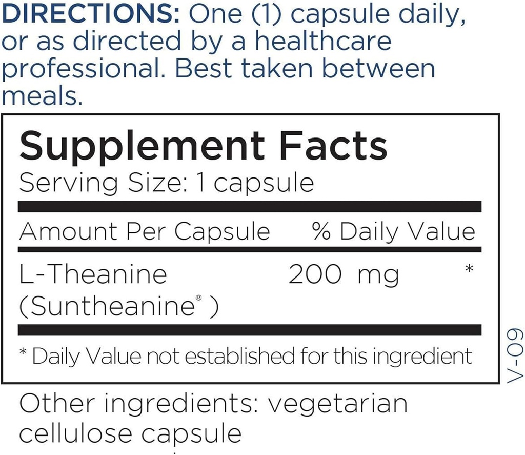 Metabolic Maintenance L-Theanine - 200mg Suntheanine Vegan Amino Acid Supplement - Support Mood, Focus + Reduced Stress Response (120 Capsules) 6
