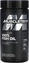 Omega 3 Fish Oil Capsules MuscleTech 100% Omega Fish Oil Burpless Fish Oil Supplement Omega 3 Fatty Acid Supplement Fish Oil 1000mg Pills, 100 Count 2