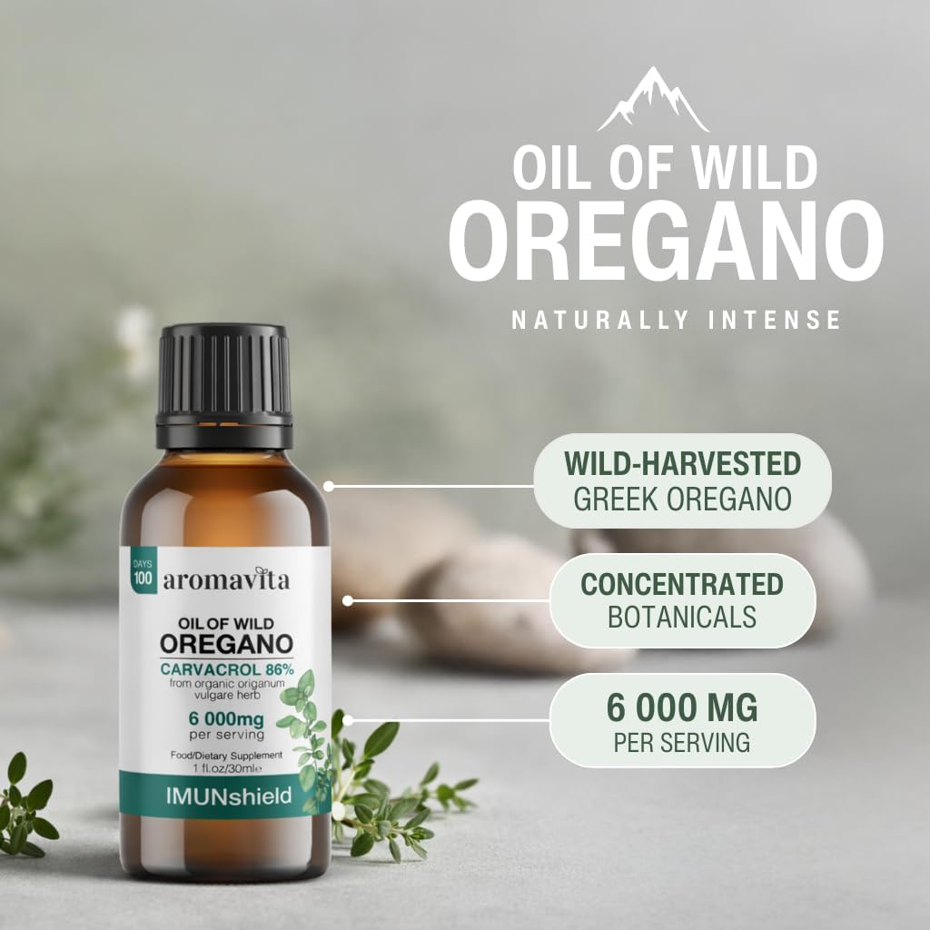 ImunShield Wild Oregano Oil Organic Liquid Drops - Hand-Picked Oregano with 86-90% Carvacrol for Immune and Digestive Support - Vegan, Non-GMO, Gluten-Free, 1 fl. oz./ 30ml 3