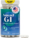 Amend GI All-Natural Stomach Health Support 60 Capsules - Nutraceutical for Stress-Induced Ulcer Symptoms - Supports Healing and Digestive Health with Asiatica Extract & CM Chitosan 2