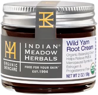 Indian Meadow Herbals Wild Yam Root Cream (2oz) - USDA Certified Organic Balancing Cream for PMS & Menopause Relief - Estrogen & Progesterone-Free. Handmade By US. Woman-owned & Operated Since 1994. 4