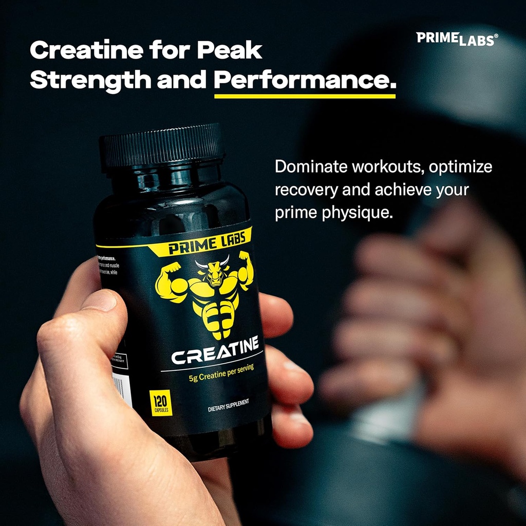 Prime Labs Prime Test (2-Pack) + Creatine Capsules (120 ct) 4