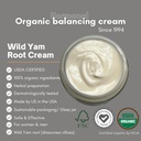 Indian Meadow Herbals Wild Yam Root Cream (2oz) - USDA Certified Organic Balancing Cream for PMS & Menopause Relief - Estrogen & Progesterone-Free. Handmade By US. Woman-owned & Operated Since 1994. 6