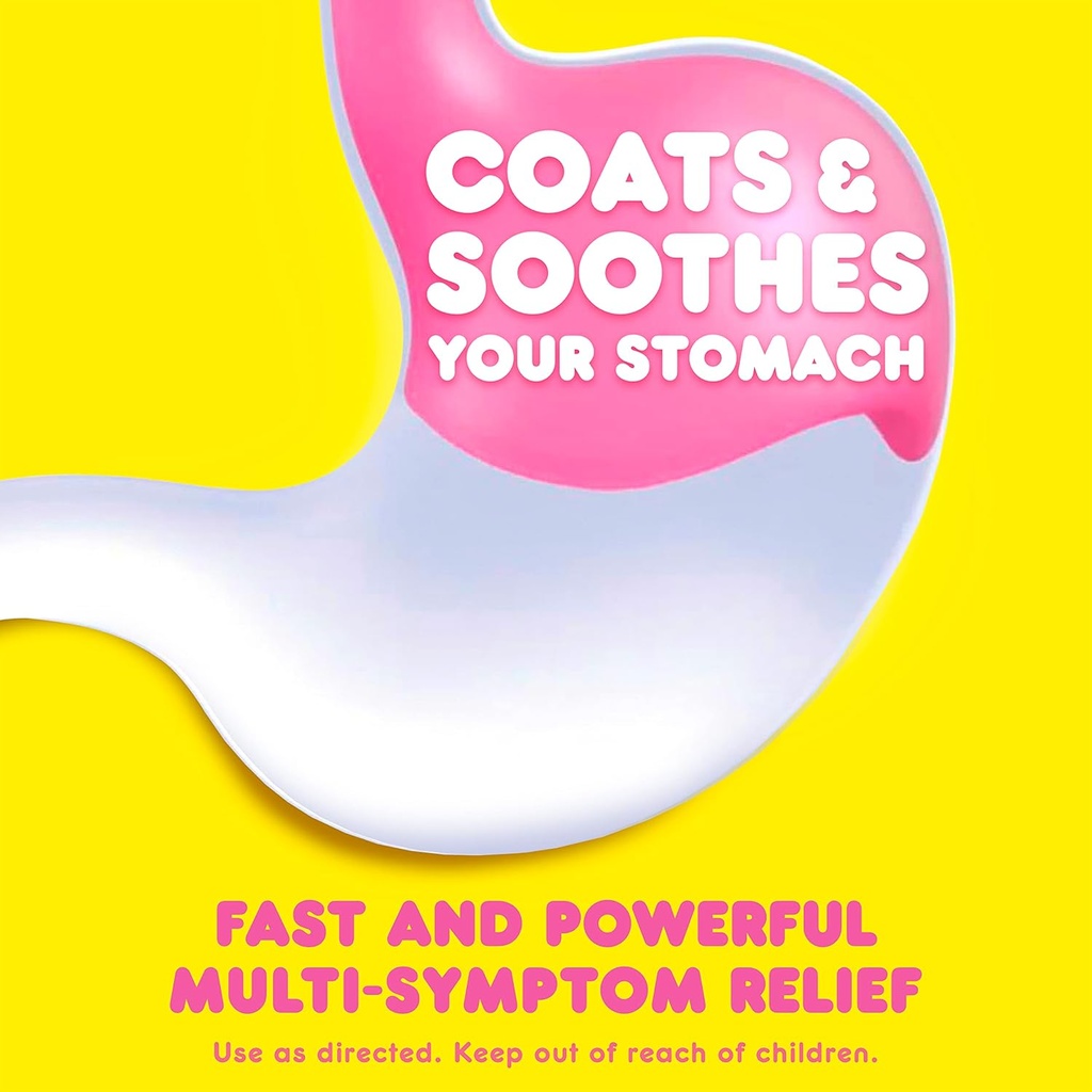 Pepto Bismol Chews, Fast and Effective Digestive Relief from Nausea, Heartburn, Indigestion, Upset Stomach, Diarrhea, 72 Total (3 Packs of 24) 4