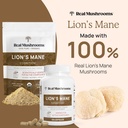 Real Mushrooms Lions Mane for Humans (120ct) and Pets (120ct) - Bundle for Cognition & Immunity - Vegan, Non-GMO, Gluten-Free, Grain-Free Mushroom Extract Supplements 3