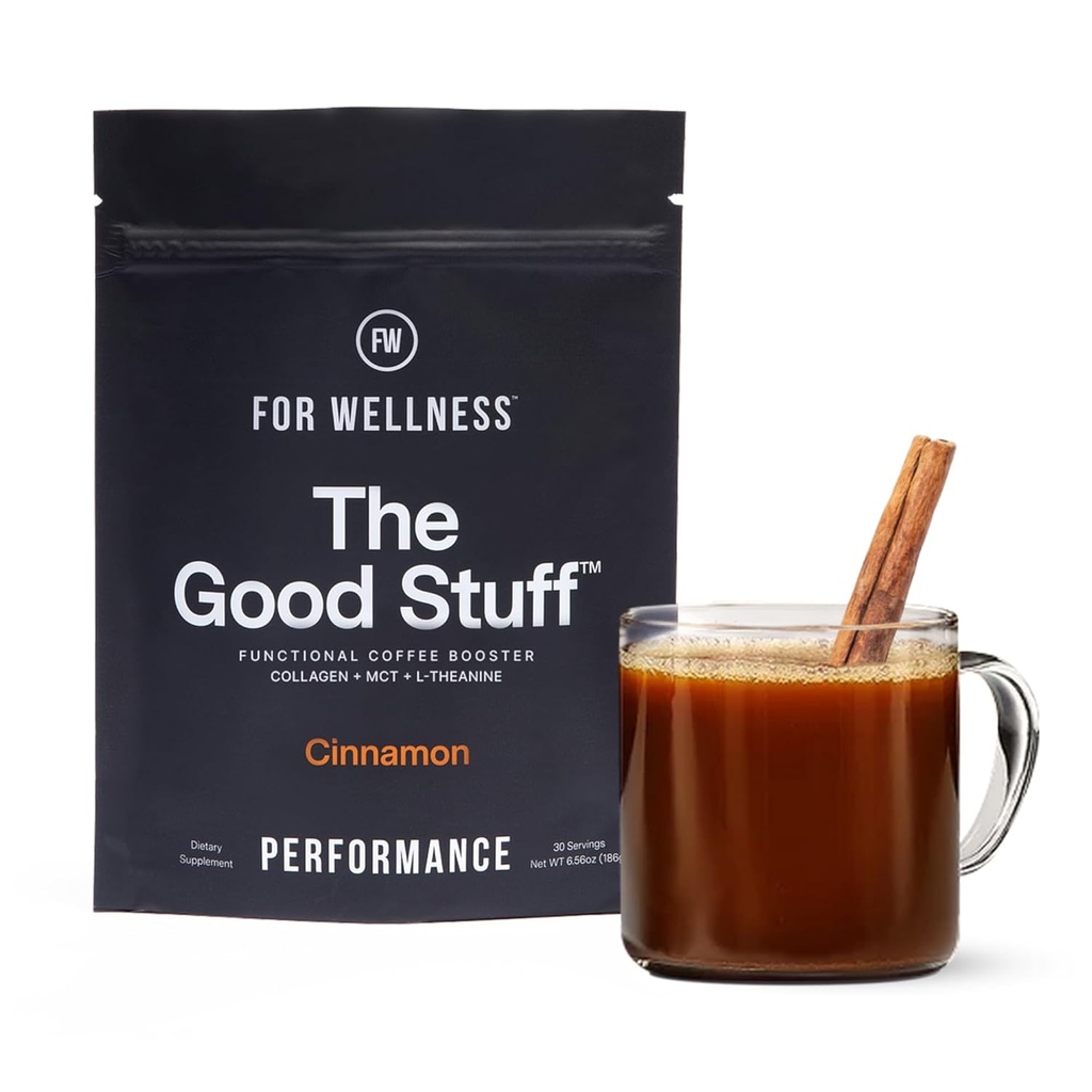 For Wellness The Good Stuff Performance – Coffee Booster | Collagen + MCT Powder Supplement with L-Theanine and Antioxidants for Jitter-Free Energy & Stamina | Non-Dairy, Keto-Friendly, 30 Servings 2