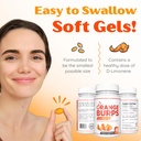 Orange Burps | D-Limonene Supplement - Acid Reducer (Antacid for Acid Reflux), Heartburn Relief, GERD Relief, and Indigestion Relief | Orange Peel Extract for Health and Wellness (1,000 mg, Pack of 2) 5