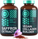 WILD FUEL Vegan Collagen Builder and Saffron Extract Vegan Bundle 2