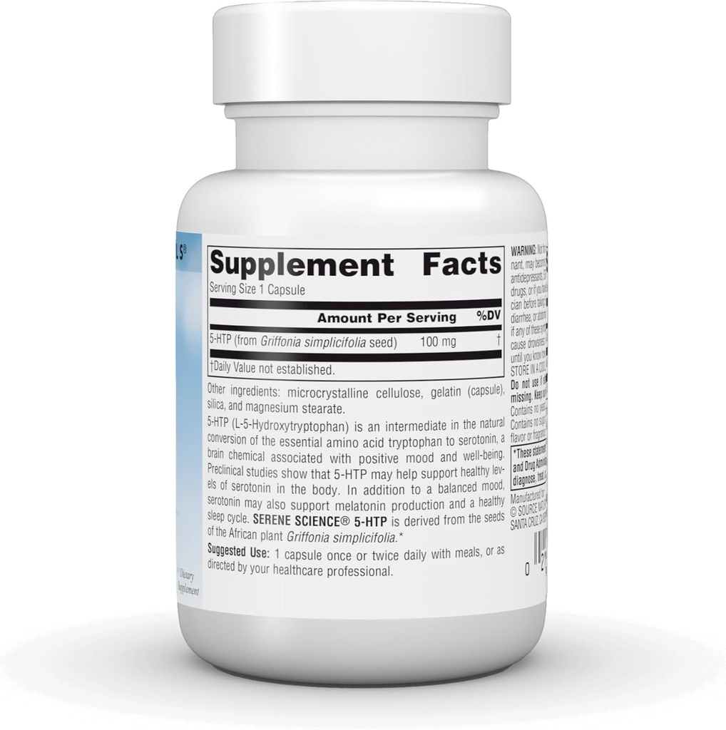 Source Naturals Serene Science 5-HTP, Balanced Mood* 100 mg - 30 Capsules 4