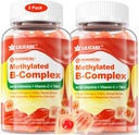 Women's & Men's Super Vitamin B Complex Filled Gummies, Methylated w/Omega 3, Magnesium,CoQ10, Ashwagandha,Vitamin C, TMG, Sugar Free - 60 Count (Pack of 2) 2