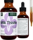 Milk Thistle 4 fl oz Liquid Extract - Natural Liver Support Drops - Cleanse and Detox Herbal Supplement - Silybum Marianum Tincture for Man & Woman - Family Size - High Potency - 90-Day Supply 2