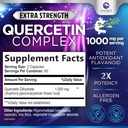 Quercetin Supplement 1000mg - Natural, Plant-Based Support for Immune, Cellular, Respiratory & Seasonal Changes - Extra Strength Quercetin Dihydrate from Sophora Japonica - 120 Veggie Capsules 3