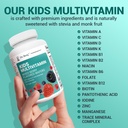 Dr. Berg Kids Chewable Multivitamins (NOT Sweetened w/Sugar) - Daily Multivitamin for Kids That Includes 20 Nutrients & Trace Mineral Complex - Mixed Berry Chewable Vitamins for Kid - Red Wafers 6