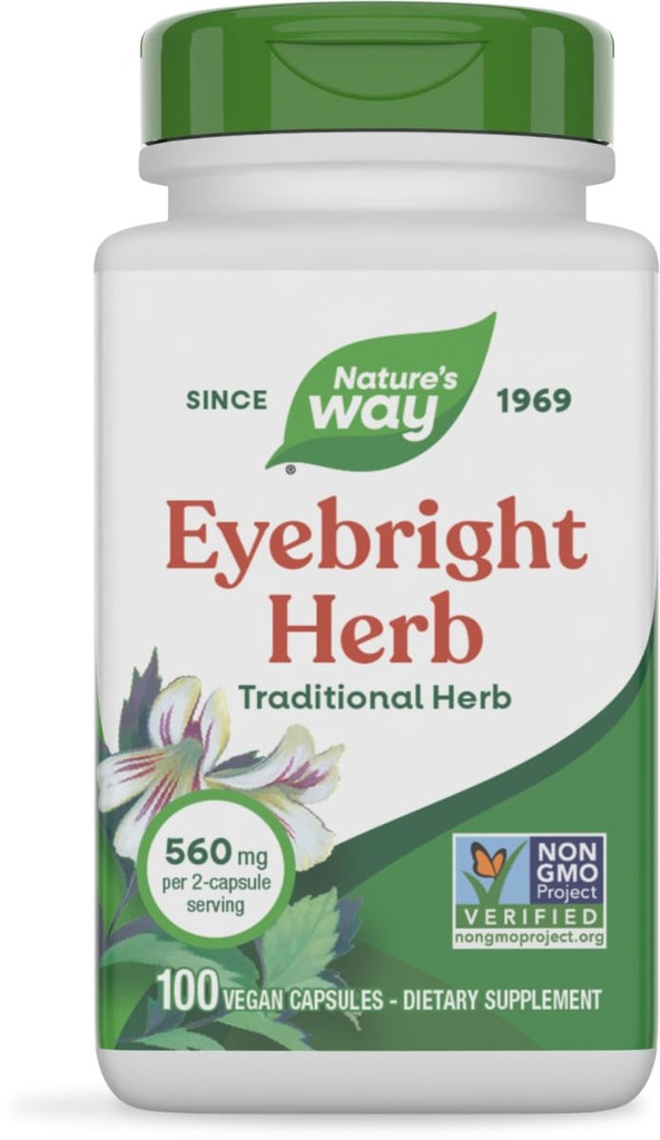Natures Way Eyebright Herb Vegetarian Capsule, 100 ct 2