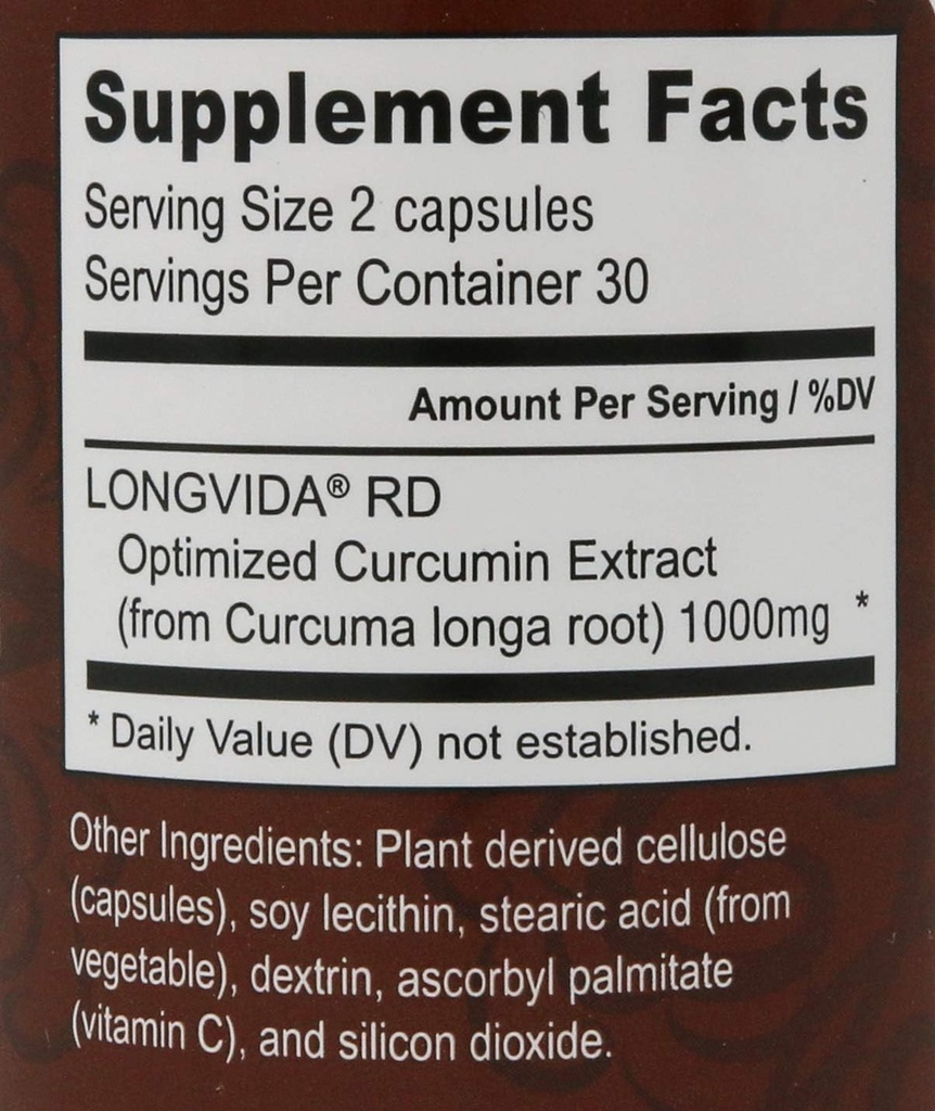 Curcumin, Longvida™ by Nutrivene (500 mg, 60 Capsules) 3