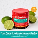 Oh!mino Creatine Complex For Muscle Growth. Micronized Creatine Monohydrate and Creatine Hydrochloride with Adaptogens. Perfect Creatine for Women and Men. Refreshing Zero Carb Lemon-Lime, 40 Servings 5