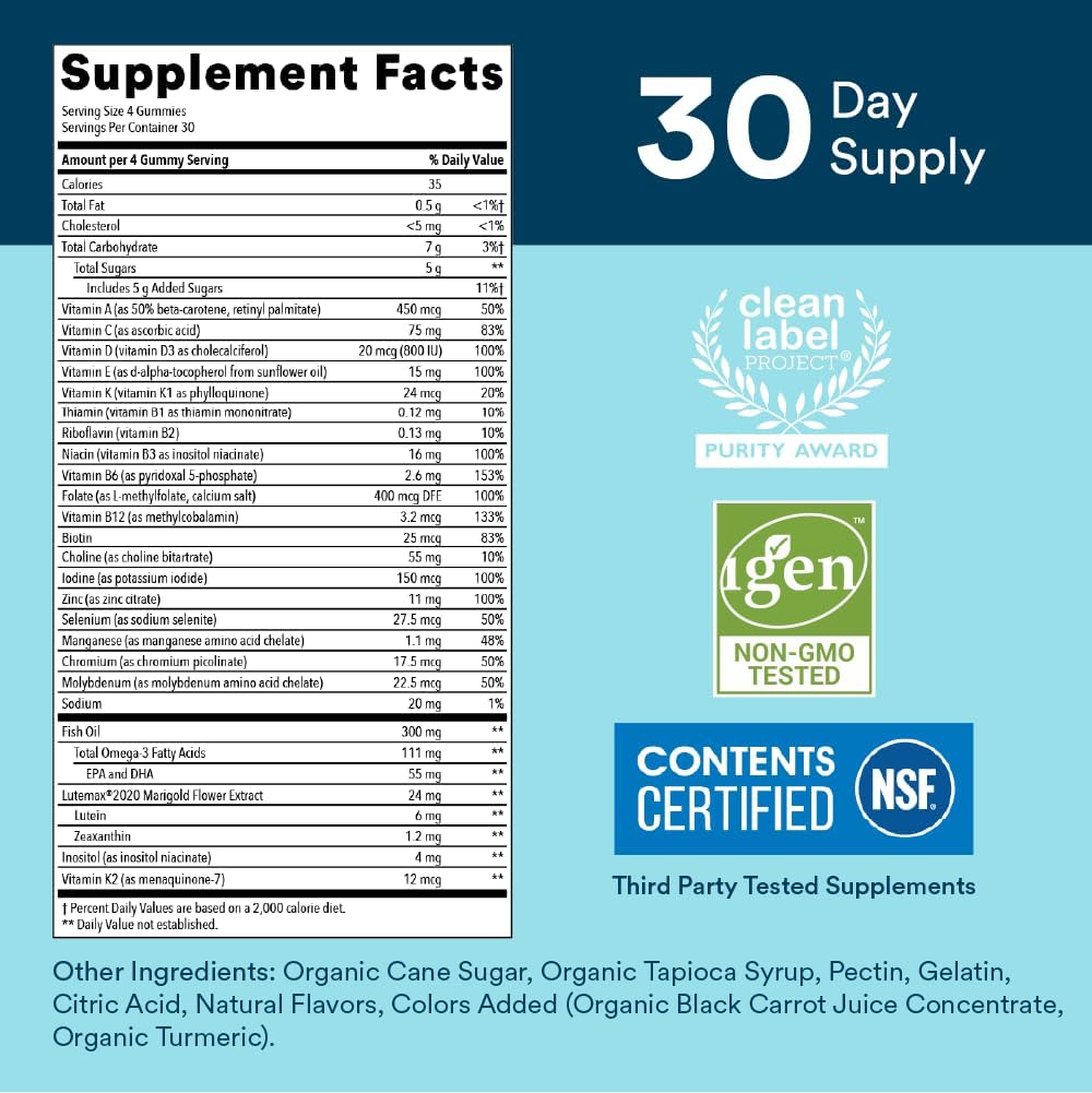 SmartyPants Teen Guy Multivitamin Gummies: Omega 3 Fish Oil (EPA/DHA) & Multivitamin for Men 5