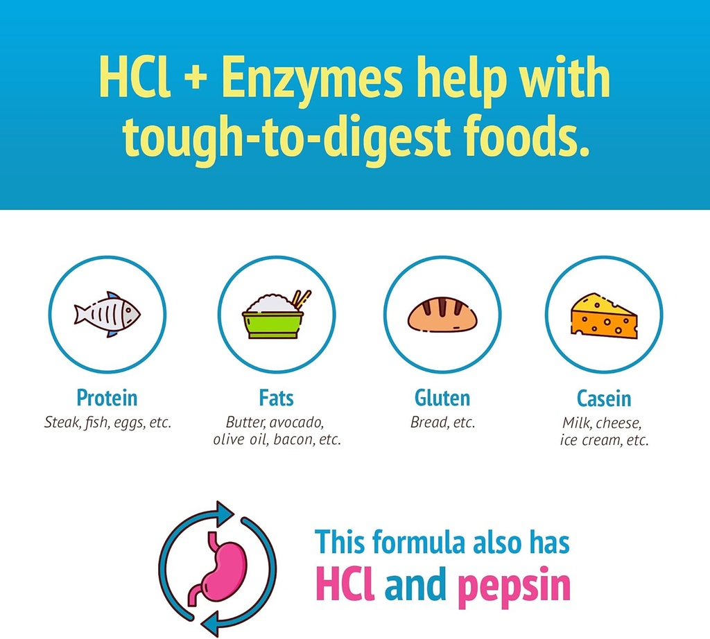 Smidge™ HCl + Enzymes – Digestion – 120 Capsules 5