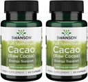 Swanson Full Spectrum Cacao (Raw Cocoa) - Herbal Supplement Promoting Mild Energy Support - Traditional Whole Fruit Formula - (60 Capsules, 400mg Each) (2 Pack) 2