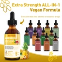 Berberine Supplement with Ceylon Cinnamon, Berberine HCL Liquid Drops with Turmeric, Bitter Melon, Quercetin, 10X Strength AMPK for Digestion System, Immune Health Support -Vegetarian, 2 fl oz 3