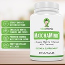 VitaMonk Matcha Capsules with Theanine & Theobromine - Matcha Pills from Japan with 25mg Natural Caffeine - for Smooth Energy and Focus Without The Jitters - 60 ct 3