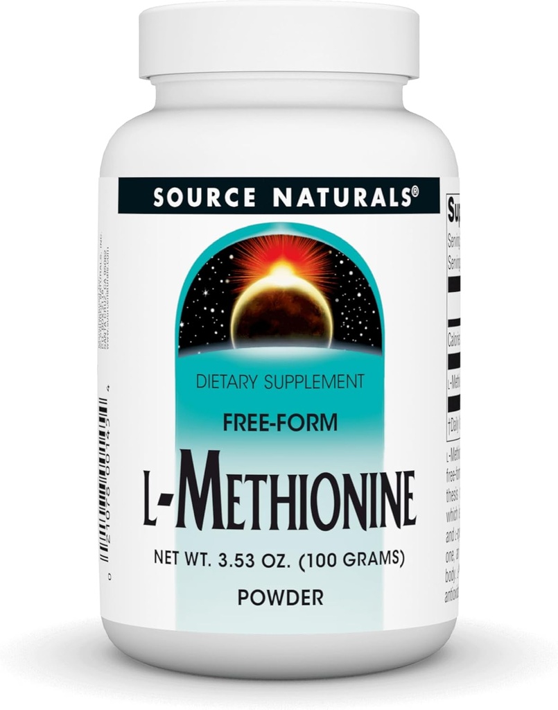 Source Naturals L-Methionine Free-Form Powder - Amino Acid Supplement - 100 Grams 2