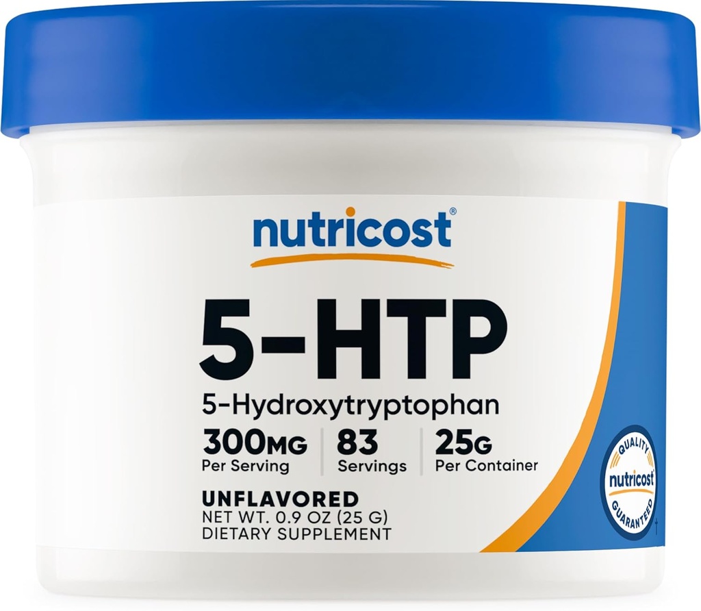 Nutricost 5-HTP Powder 25 Grams (3 Pack) (300mg Per Serving) 2